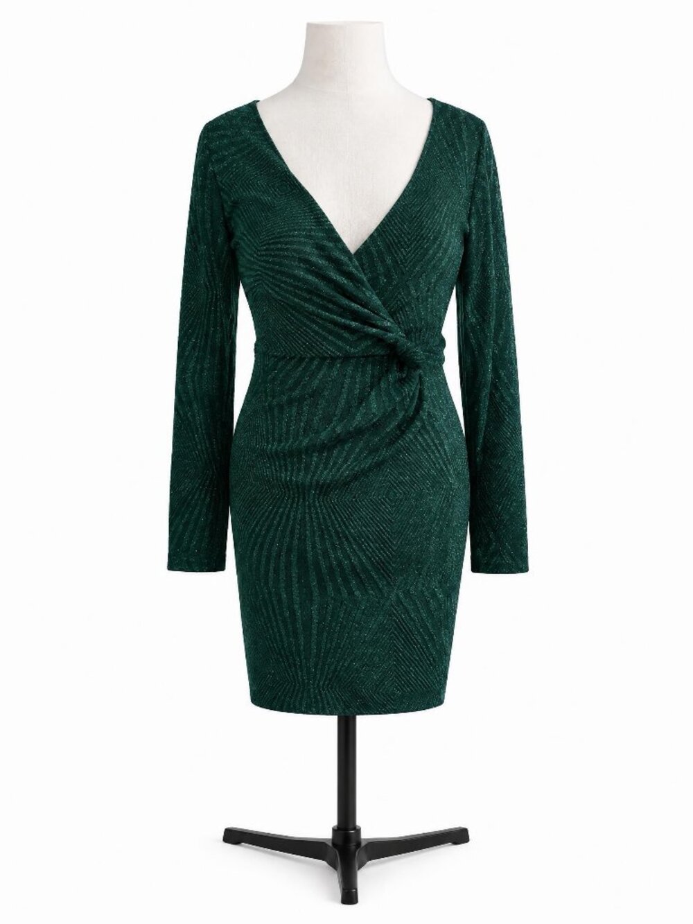 NWT Francesca's Collections Metallic Wrap Dress Size XL